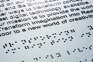 Braille, foto: Roland DG Mid Europe