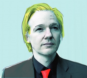 Julian Assange, autor: Jose Mesa