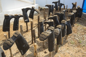 Scene from Ebola Treatment Centre in Port Loko, Sierra Leone, foto: UN Photo