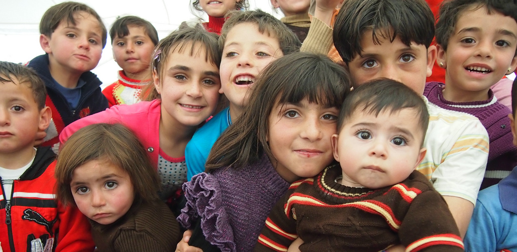 Children of Zaatari camp Oxfam International cr