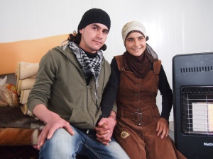 Engaged in a Syrian refugee camp Aya and Mohammed, foto:Oxfam Int.