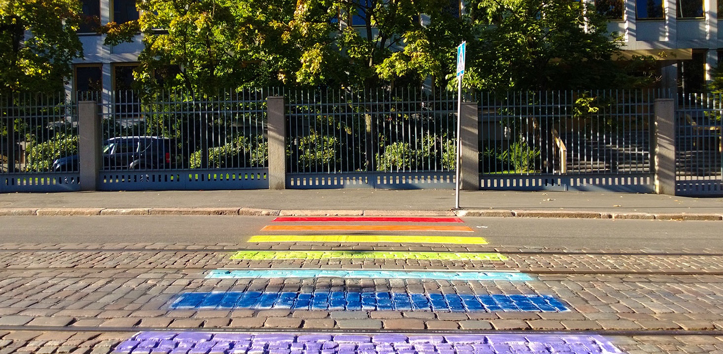 Russian Embassy in Helsinki LGBT pavement e1466940609174