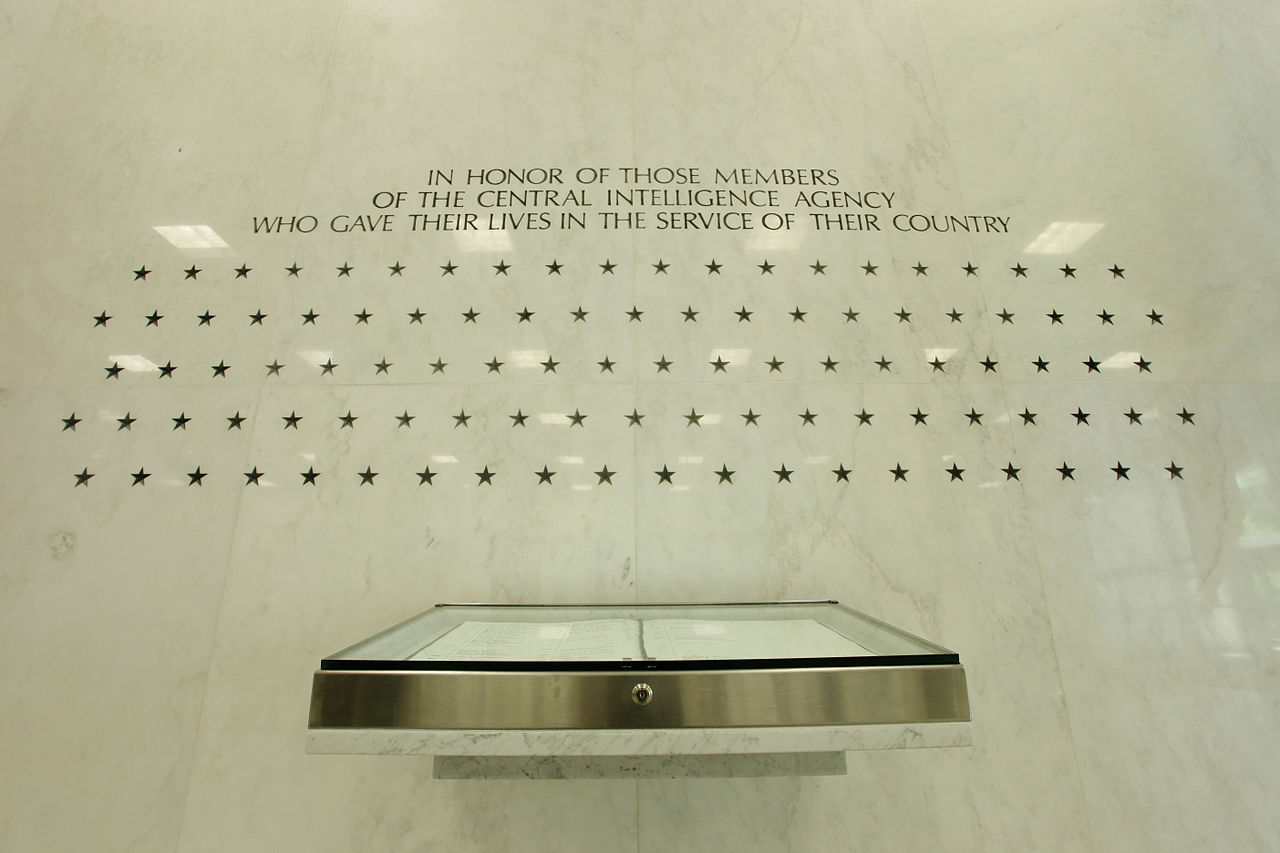 The Memorial Wall the Original Headquarters Building lobby The Central Intelligence Agency