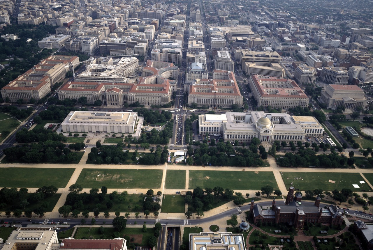 The Federal Triangle U.S. Government buildings Washington D.C. photo LIbrary of Congress