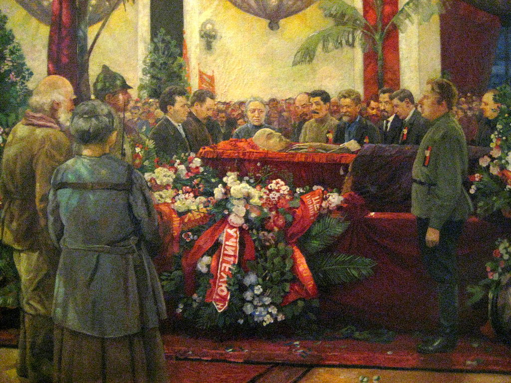 a1 Lenins Funeral by I. Brodsky 1925