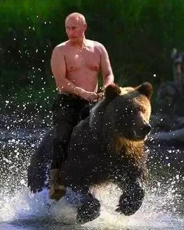 Putin Riding Bear, commons.wikimedia.org Putin Riding Bear, commons.wikimedia.org
