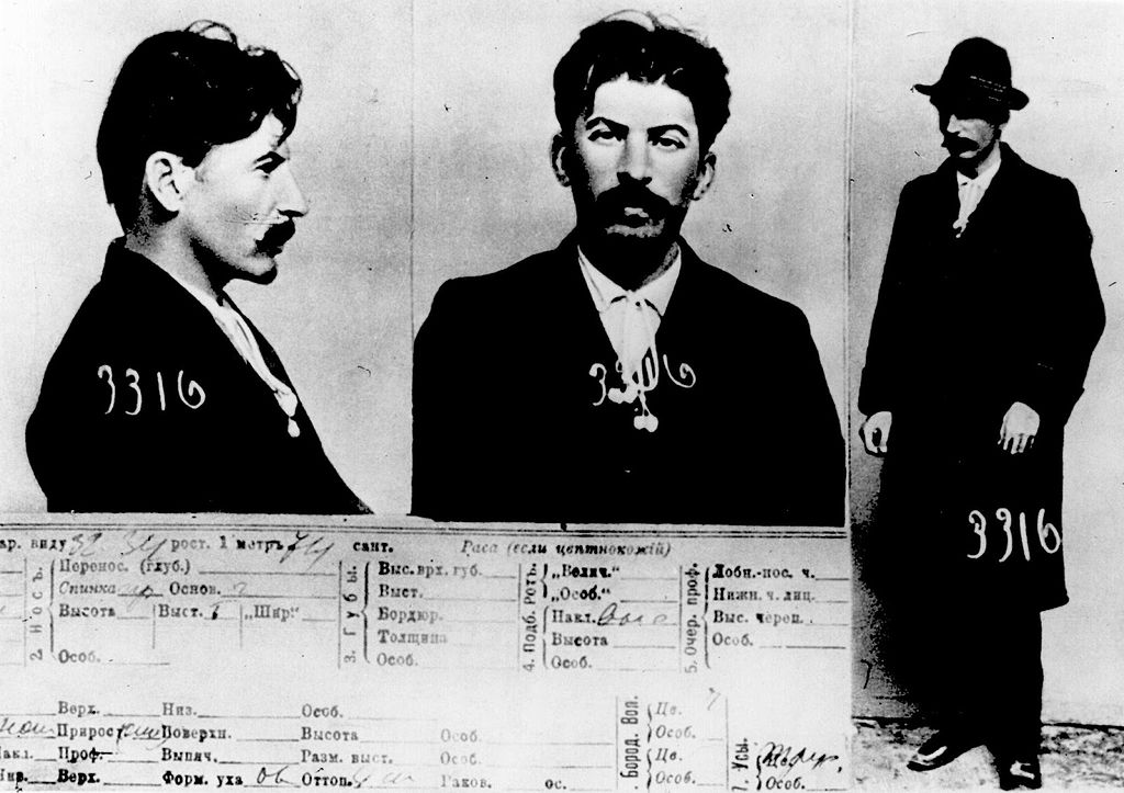 Stalins Mug Shot source Tsarist police document by commons.wikimedia.org