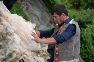 Zpracování ovčí vlny, foto Winnet Armenia
