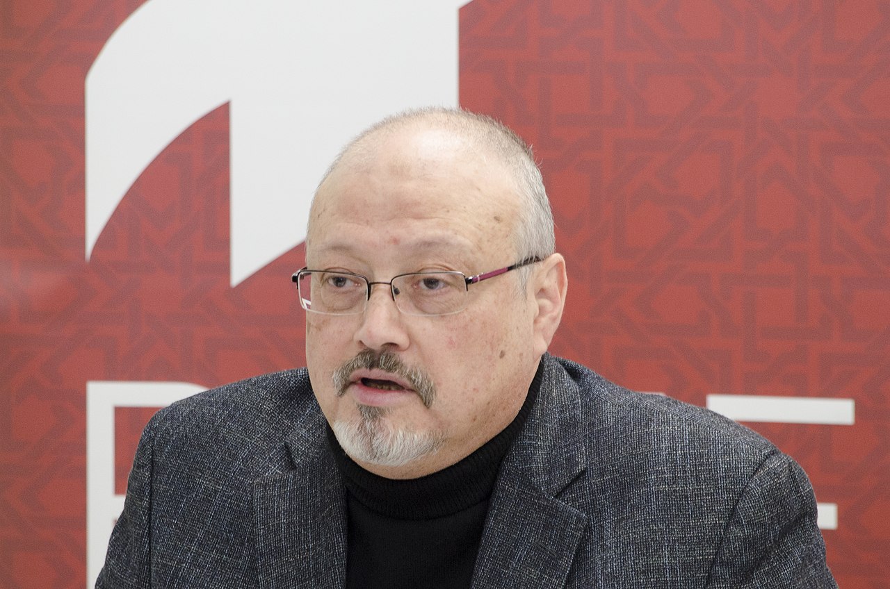 Jamal Khashoggi in March 2018 by April Brady