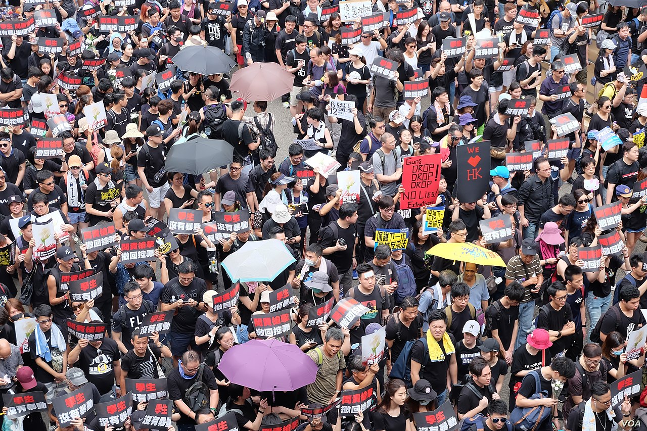 Hong Kong protest 16 June 2019 by VOA