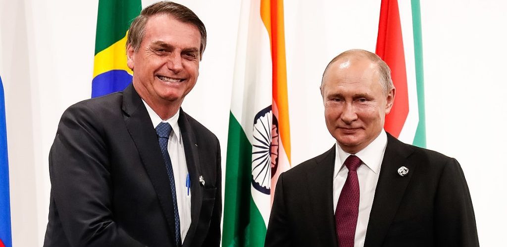 Presidente da Republica Jair Bolsonaro durante recepcao ao Presidente da Federacao Russa senhor Vladimir Putin Alan Santos