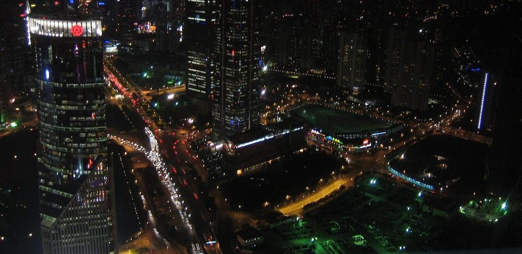 Skyline of Shanghai at night by GEM