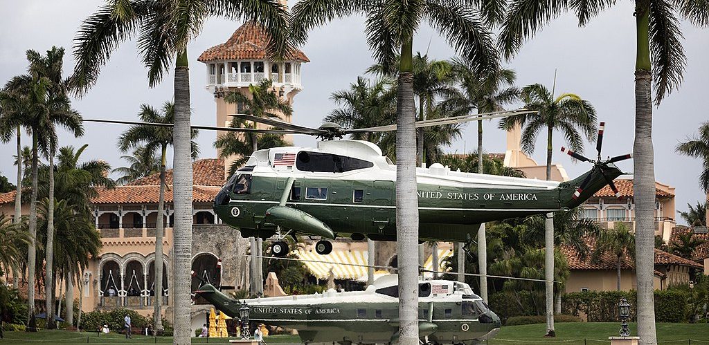 Marine One at Mar a Lago by The White House