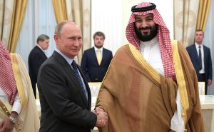 Vladimir Putin met with Crown Prince and Defence Minister of Saudi Arabia Mohammad bin Salman Al Saud by Russian Presidential Executive Office
