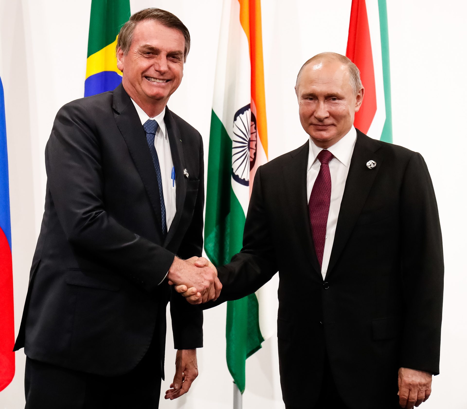 Presidente da Republica Jair Bolsonaro durante recepcao ao Presidente da Federacao Russa senhor Vladimir Putin. Foto Alan Santos