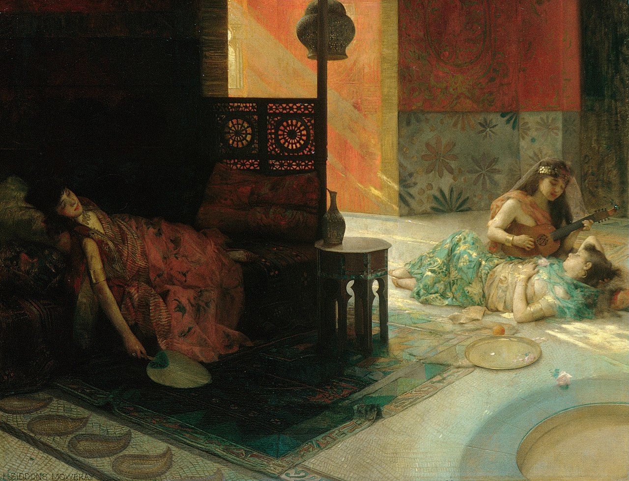 Harem Scene painting by Henry Siddons Mowbray Metropolitan Museum of Art