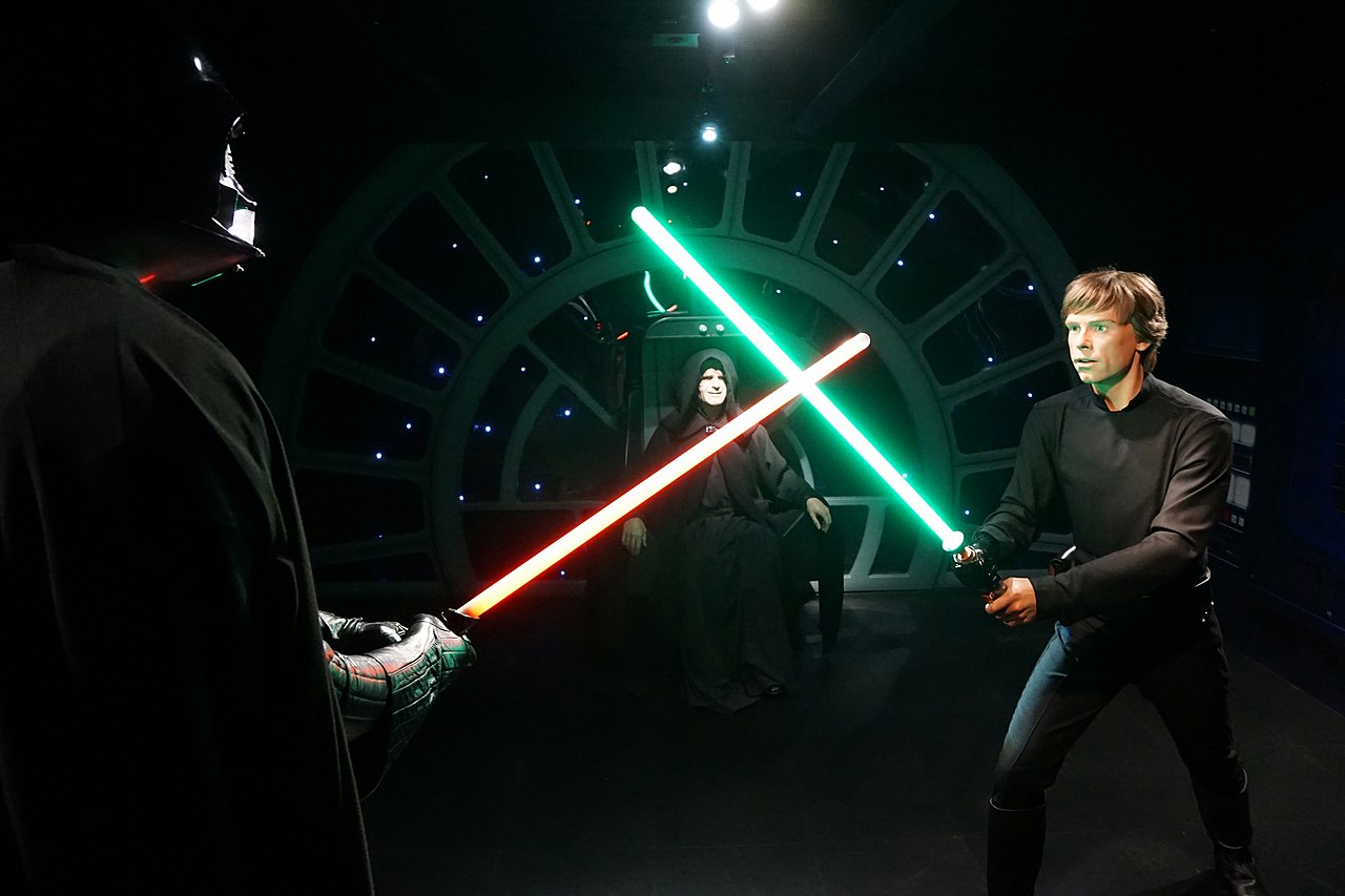 The fight of Luke Skywalker Darth Vader and The Emperor at Madame Tussauds by Mirko Toller