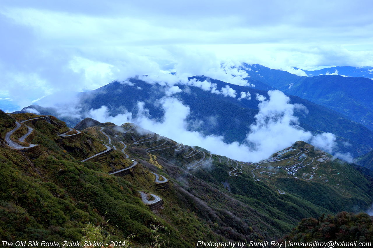 Morning at Silk Route a World Famous Historical Path in Zuluk Sikkim by Surajit Roy
