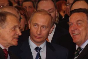 Vladimir Putin and Gerhard Schroeder by Dmitri Avdeev