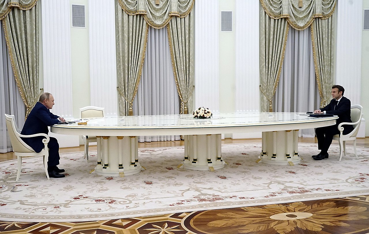 Setkání Putina a Macrona 7. února 2022, kremlin.ru