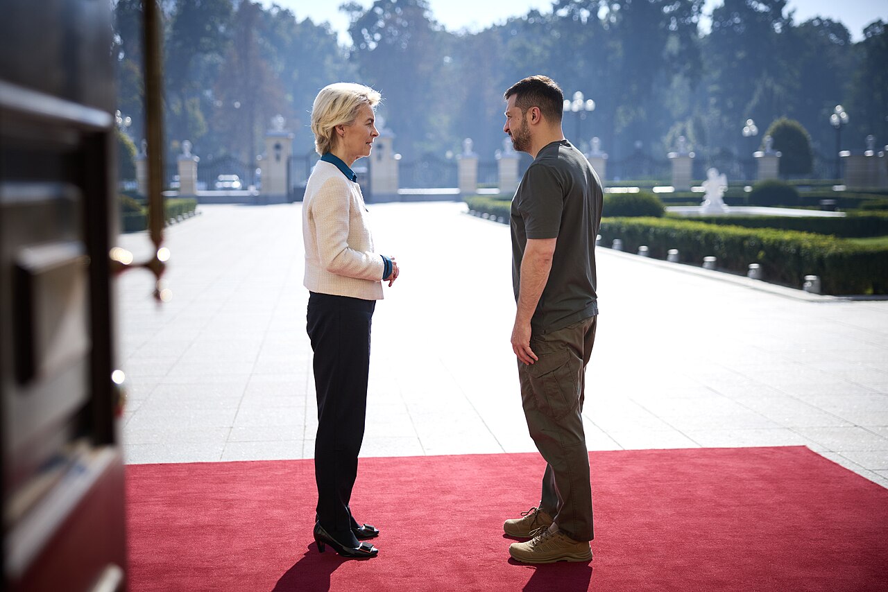 Ukrajinský prezident Volodymyr Zelenskyj jednal v Kyjevě s předsedkyní Evropské komise Ursulou von der Leyen, Kancelář prezidenta Ukrajiny