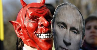 Protest gegen Putin Michaela cr