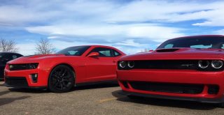 chevrolet camaro vs dodge challenger hellcat