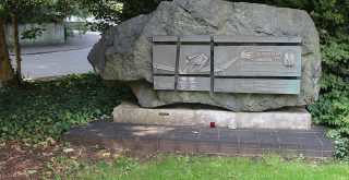 Katyn Memorial by Alexander Paul Klecki 1985 grounds of Bristol Roman Catholic Cathedral Clifton Bristol by 14GTR